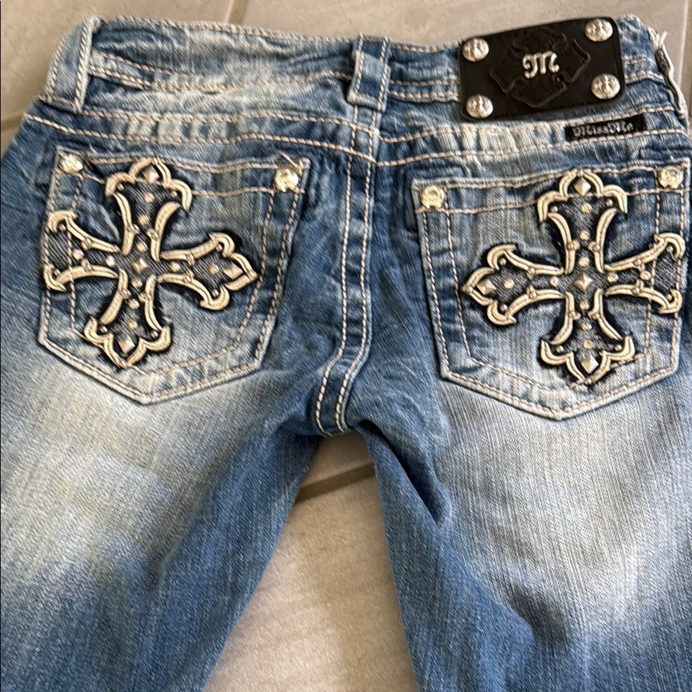 Miss Me Women's Blue Embellished Jeans